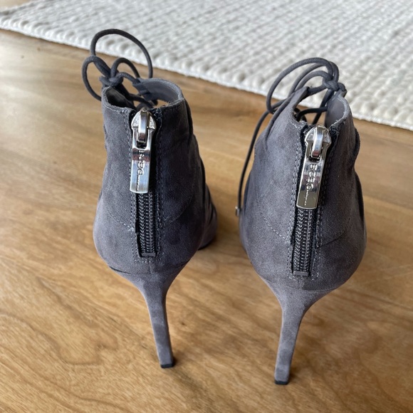 BCBGeneration Lace Up Front Peep Toe Sandals - Picture 3 of 9